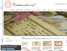 Tablet Screenshot of cartamoneta.com